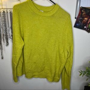 a new day Chartreuse Sweater